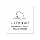 Tampons Encreurs Pig Peeeout Farm Business Adresse 2 (Impression)