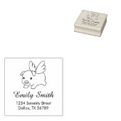 Tampons Encreurs Pig volant - Piglet avec adresse d'ailes (Tamponné)