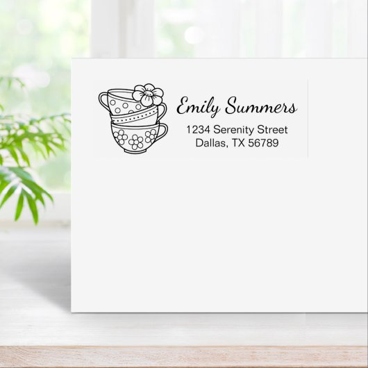 Tampons Encreurs Pile de l'adresse Teacups