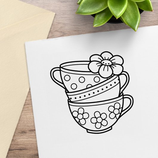 Tampons Encreurs Pile de tasses