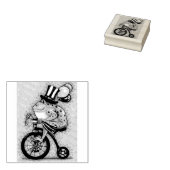 TAMPONS ENCREURS PILOTE PATRIOTIQUE SUR VÉLO, 4 JUILLET PILOTE EN C (Tamponné)