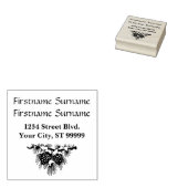 Tampons Encreurs Pine Cone Noël Retour Adresse Timbre en caoutchouc (Tamponné)