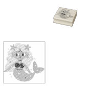 Tampons Encreurs Pink Fins mermaid (Tamponné)