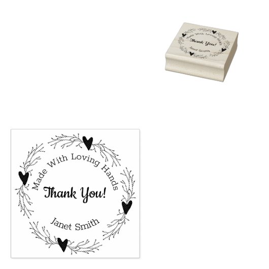 Tampons Encreurs Pip Berrry Merci d'affaires Timbre d'art en bois (Tamponné)