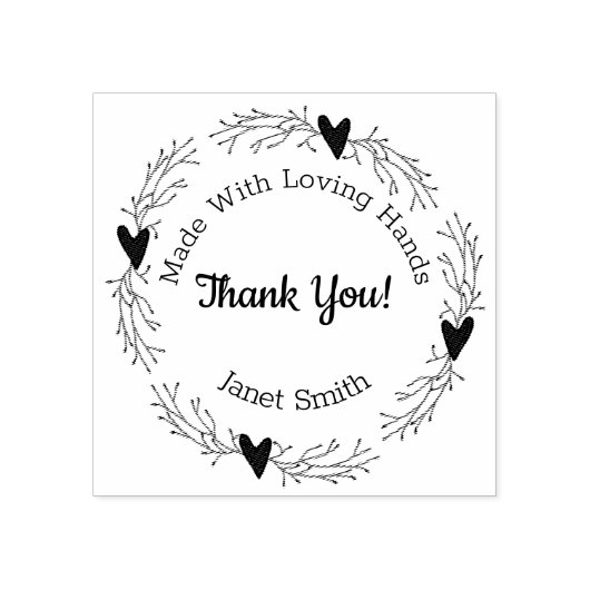 Tampons Encreurs Pip Berrry Merci d'affaires Timbre d'art en bois (Impression)