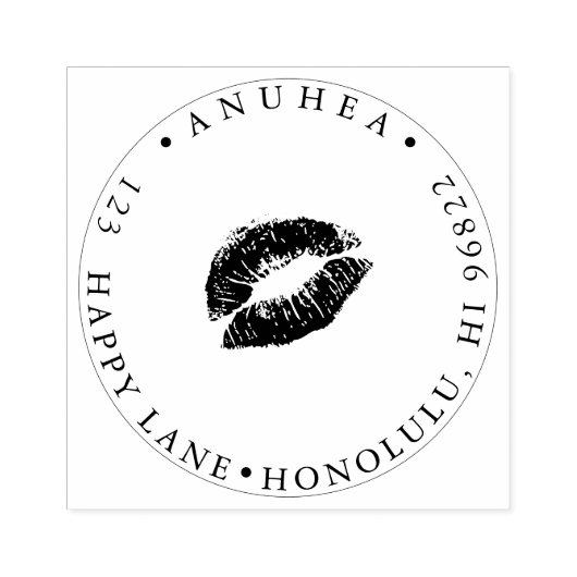 Tampons Encreurs PixDezines KISS, KISS, POMPE EN CAOUTCHOUC ROUGE (Impression)