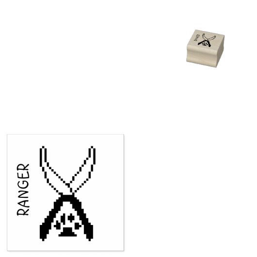 Tampons Encreurs Pixel Art D&D Classe Icon Ranger (Tamponné)