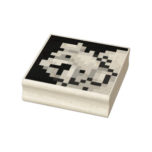 Tampons Encreurs Pixel art de chiot mendiant, timbre, Pixel Art 