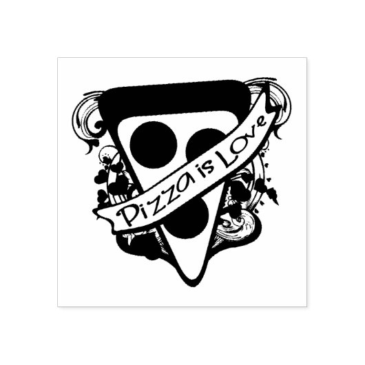 Tampons Encreurs Pizza est l'amour (Impression)