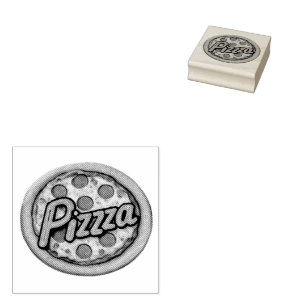 Tampons Encreurs Pizzeria italienne Pizza Cuisine ou restaurant ron