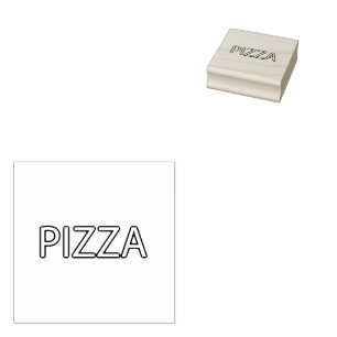 Tampons Encreurs Pizzeria italienne Pizza Texte Cuisine ou Restaura