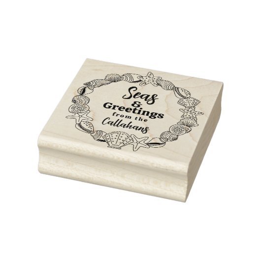 Tampons Encreurs Plage Seas de Noël et voeux Timbre cadeau (Tampon)