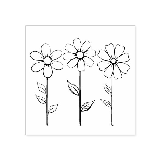 Tampons Encreurs Plan 3 Fleurs (Impression)