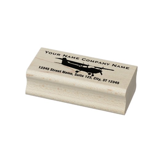 Tampons Encreurs Plan d'avion Conception du pilote Silhouette Votre (Tampon)