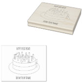 Tampons Encreurs Plan de gâteau d'anniversaire (Tamponné)