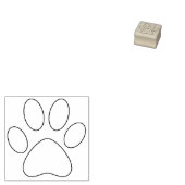 Tampons Encreurs Plan Empreinte de patte gauche animal chat chien s (Tamponné)