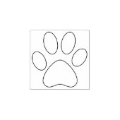 Tampons Encreurs Plan Empreinte de patte gauche animal chat chien s (Impression)