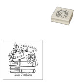 Tampons Encreurs Plaque de chat florale (Tamponné)