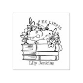 Tampons Encreurs Plaque de chat florale (Impression)