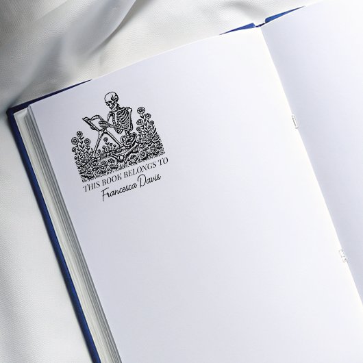 Tampons Encreurs Plaque de lecture du crâne vintage