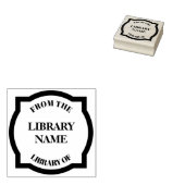 Tampons Encreurs Plaque de livres Quatrefoil - Bibliothèque (Tamponné)
