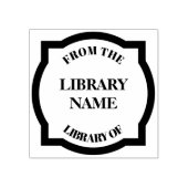 Tampons Encreurs Plaque de livres Quatrefoil - Bibliothèque (Impression)