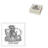 Tampons Encreurs Plaque de réservation Ex Libris Lady Skull personn (Tamponné)