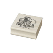 Tampons Encreurs Plaque de réservation Ex Libris Lady Skull personn (Tampon)