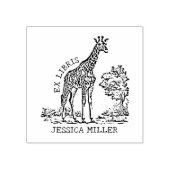 Tampons Encreurs Plaque d'enregistrement Giraffe Ex Libris personna (Impression)