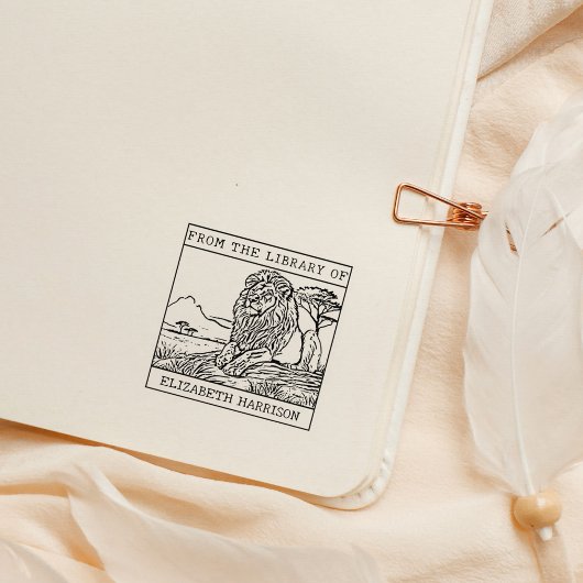 Tampons Encreurs Plaque Lion personnalisée