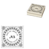 Tampons Encreurs Plaque vintage "From the Library of" Monogram (Tamponné)