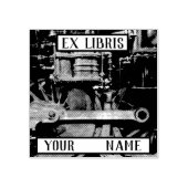 Tampons Encreurs Plate-forme Steam Train Ex Libris (Impression)