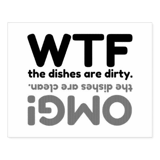 TAMPONS ENCREURS PLATS OMG WTF (Impression)