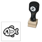 Tampons Encreurs Playful Fish Rubber Stamp (Tamponné)