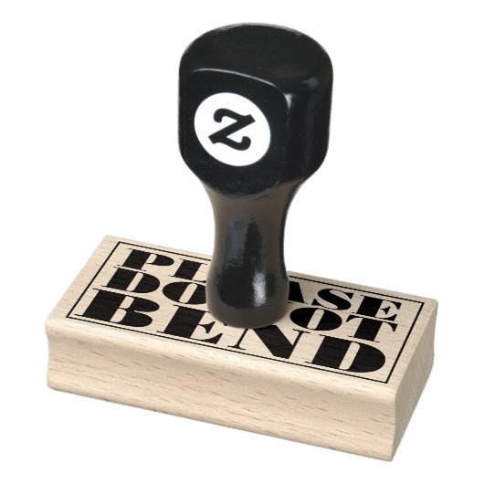 Tampons Encreurs Please Do Not Bend Artwork Paper Envelope Message (Tampon)