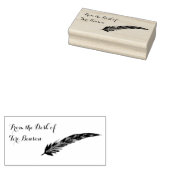 Tampons Encreurs Plumes du bureau de Timbre en caoutchouc - Boho (Tamponné)