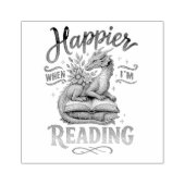 Tampons Encreurs Plus heureux quand je lis (Impression)