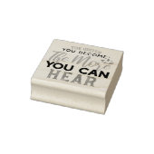 Tampons Encreurs Plus Vous Pouvez Entendre La Citation (Tampon)