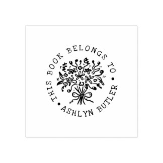 Tampons Encreurs Poignée à la main Bouquet Livre Plaque Timbre