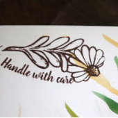 Tampons Encreurs Poignée avec soin aux yeux noirs Susan fleur margu