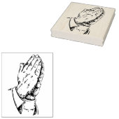 Tampons Encreurs Poignée de prière illustration Timbre d'art motif (Tamponné)