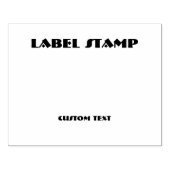 Tampons Encreurs Poignée en bois de Étiquette sur mesure Jet noir (Impression)