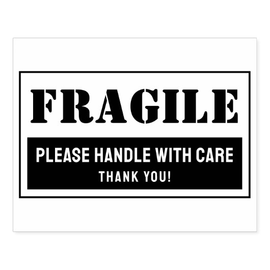 Tampons Encreurs Poignée fragile avec soin Mailing et emballage (Impression)