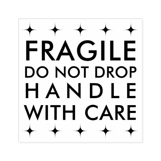Tampons Encreurs Poignée Fragile Avec Soin Timbre En Caoutchouc Per (Impression)