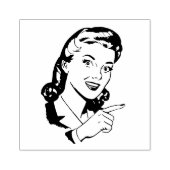 TAMPONS ENCREURS POINTE DE CAOUTCHOUC RETRO POUR FEMME (Impression)