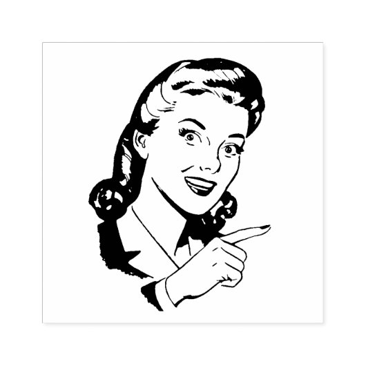 TAMPONS ENCREURS POINTE DE CAOUTCHOUC RETRO POUR FEMME (Impression)