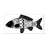 Tampons Encreurs Poisson à motifs floraux côtiers (Impression)