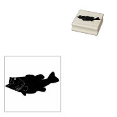 Tampons Encreurs Poisson / Basse à grande bouche (Tamponné)