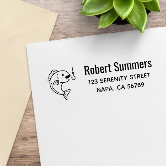 Tampons Encreurs Poisson Biting Pêche Hotte Adresse