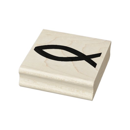 TAMPONS ENCREURS POISSON CHRÉTIEN SYMBOLE DE CAOUTCHOUC (Tampon)